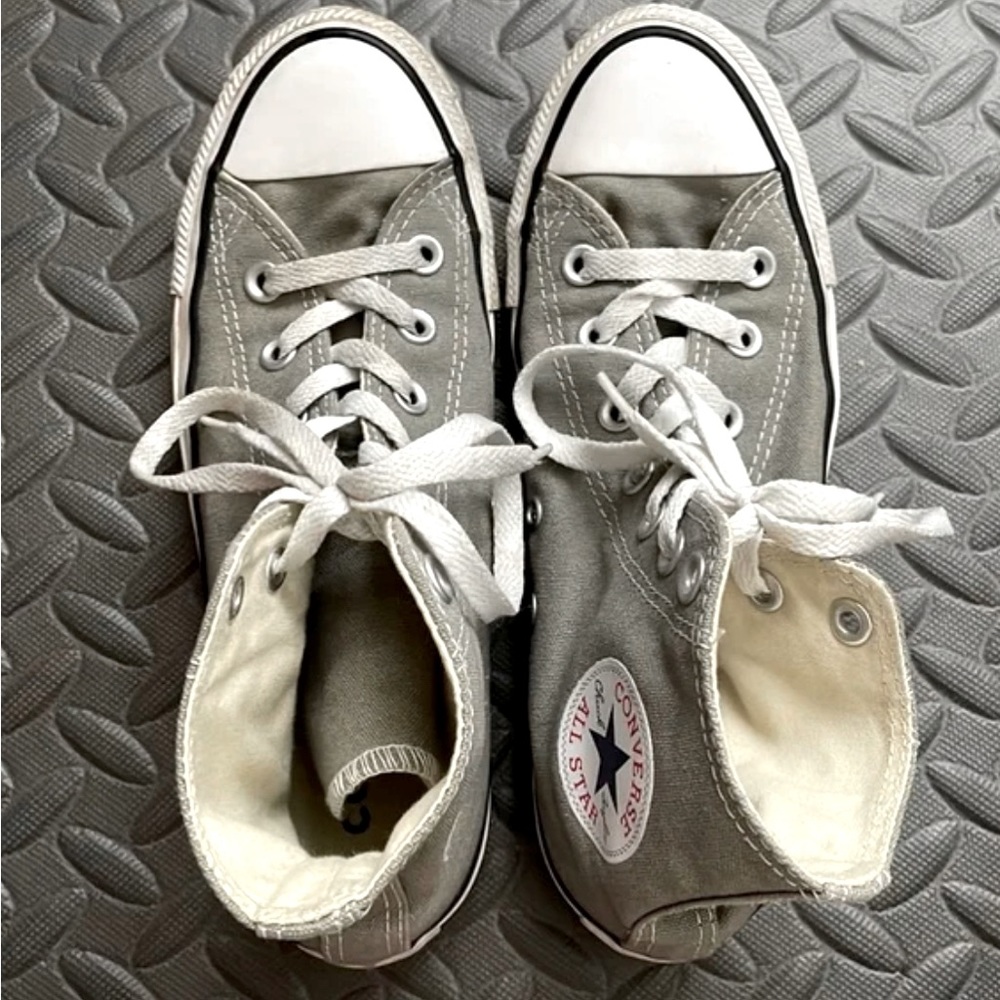 Grey Chuck Taylor Converse Shoes